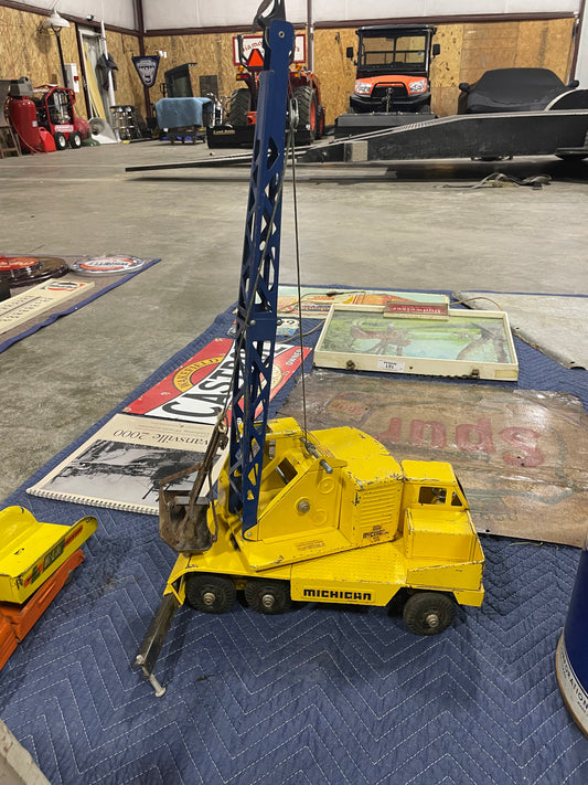 Michigan Yellow Metal Crane Toy Truck