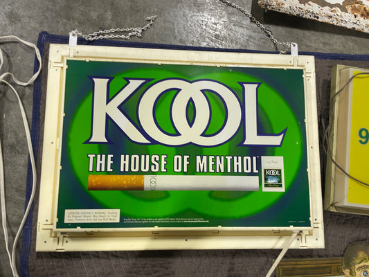 Kool/Pall Mall Lighted Advertisement Sign