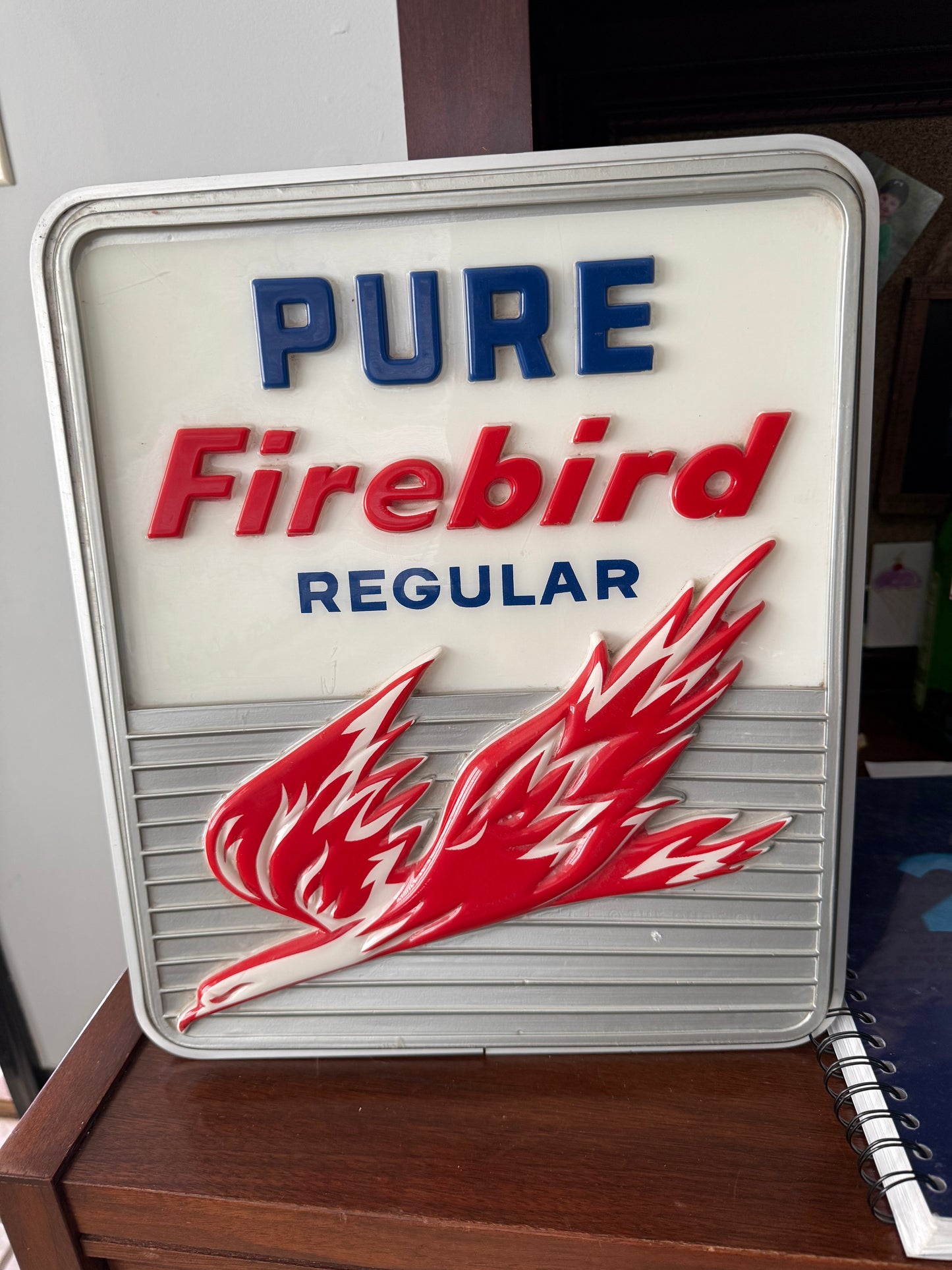 PURE Firebird Regular Plastic and Metal Pump Sign