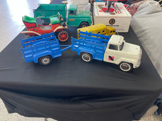 Hauler Truck and Trailer Toy Blue