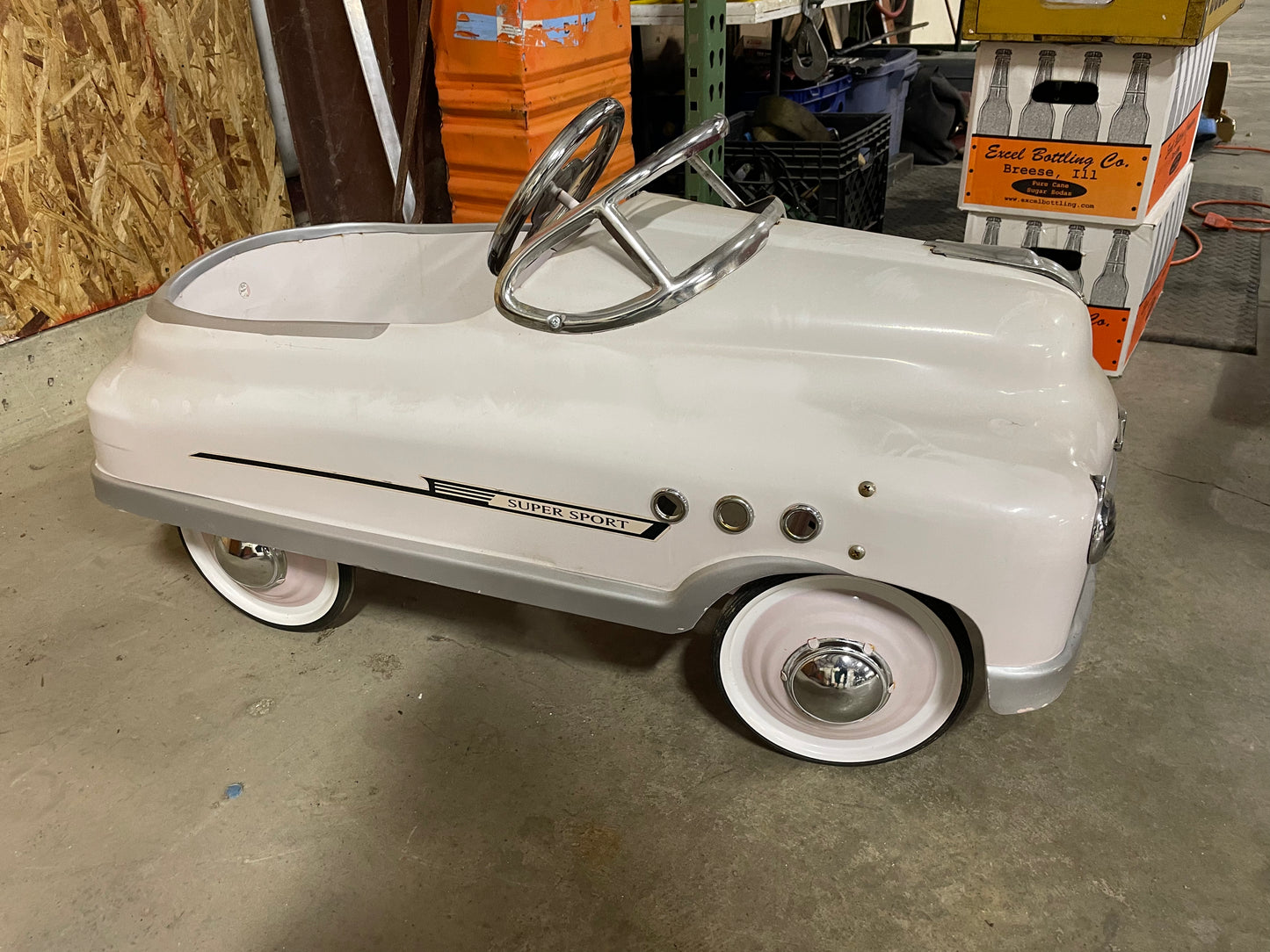 Super Sport Pink Pedal Car
