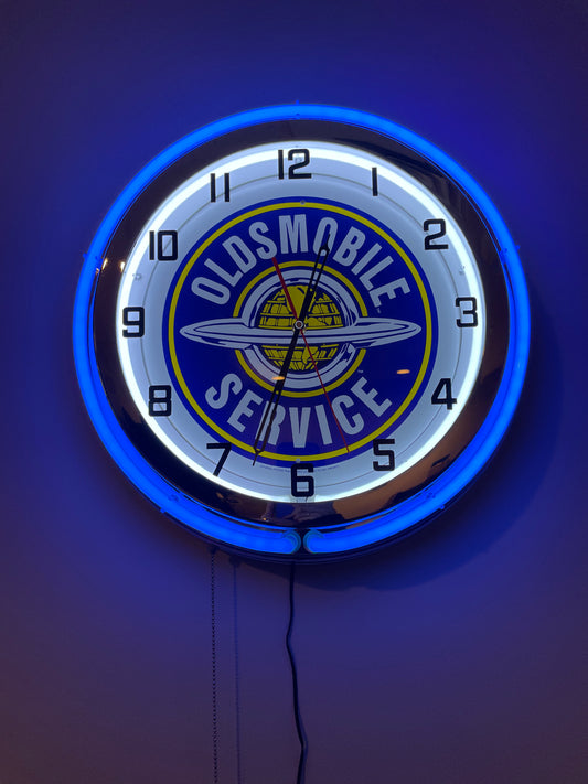 Oldsmobile Custom Neon Clock