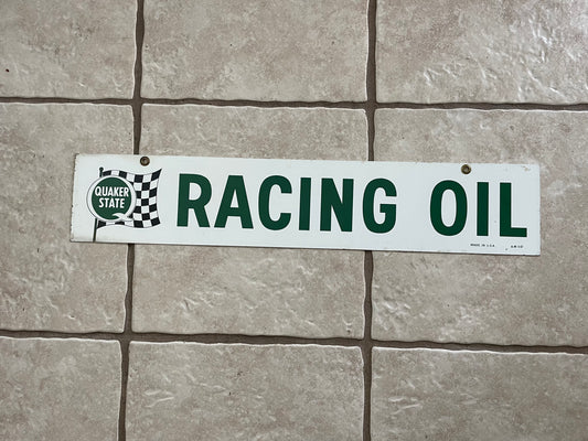 Quaker State Racing Oil Sign