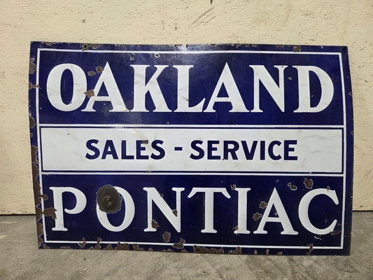 Oakland Pontiac Sales-Service DSP Sign