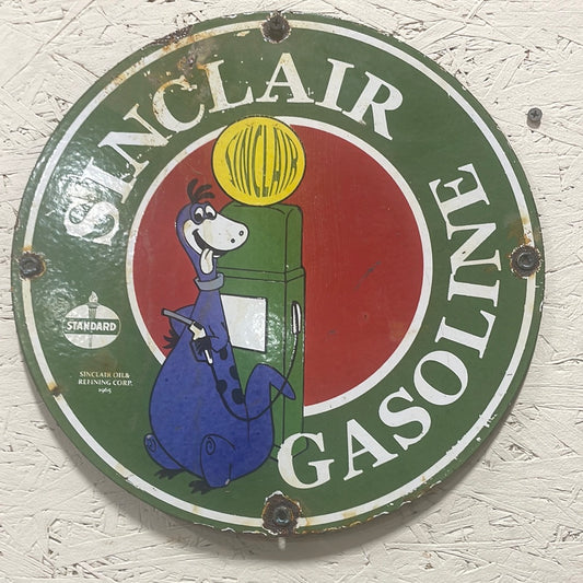 Sinclair Gasoline NOS SSP Pump Plate - Purple Dino