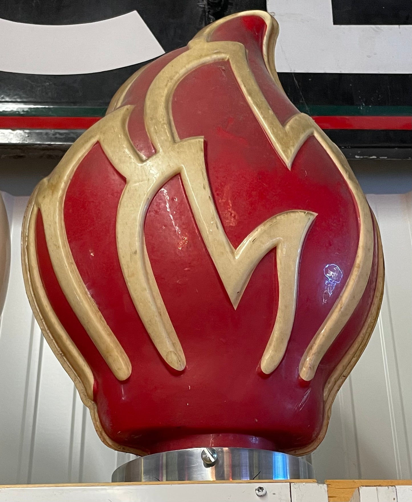 Flame plastic globe