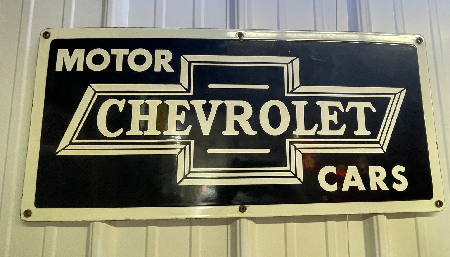 Chevrolet Motor Cars Sign