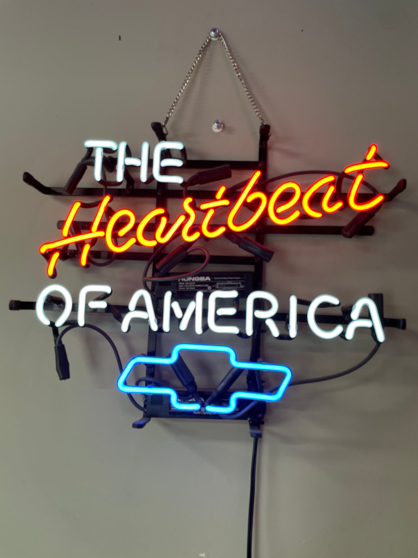 Chevrolet The Heartbeat of America Neon Sign