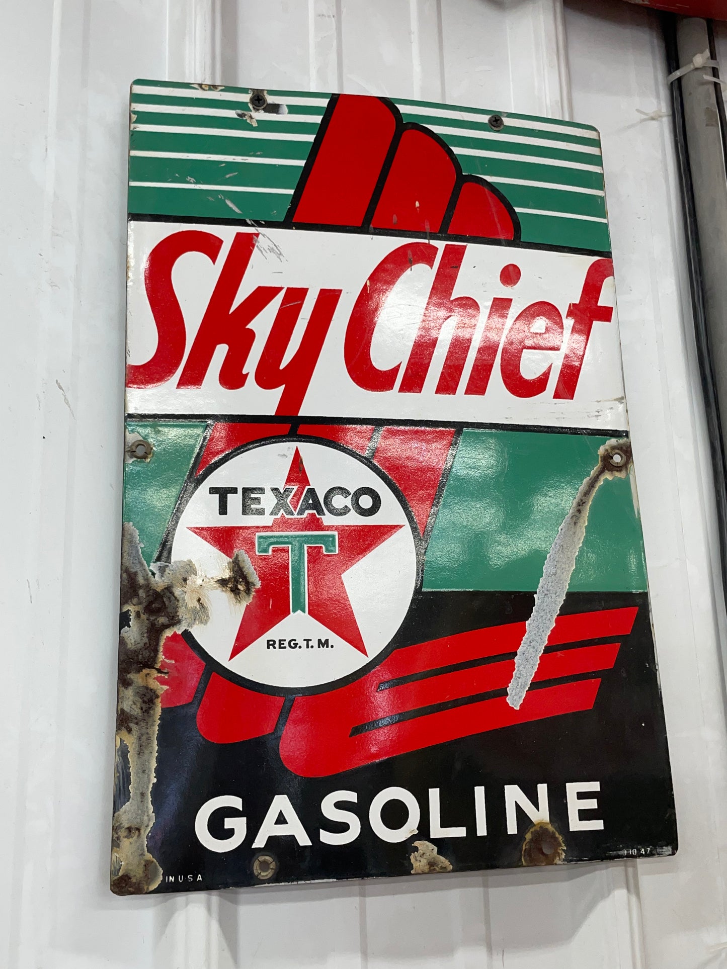 Sky Chief Gasoline 40’s Sign