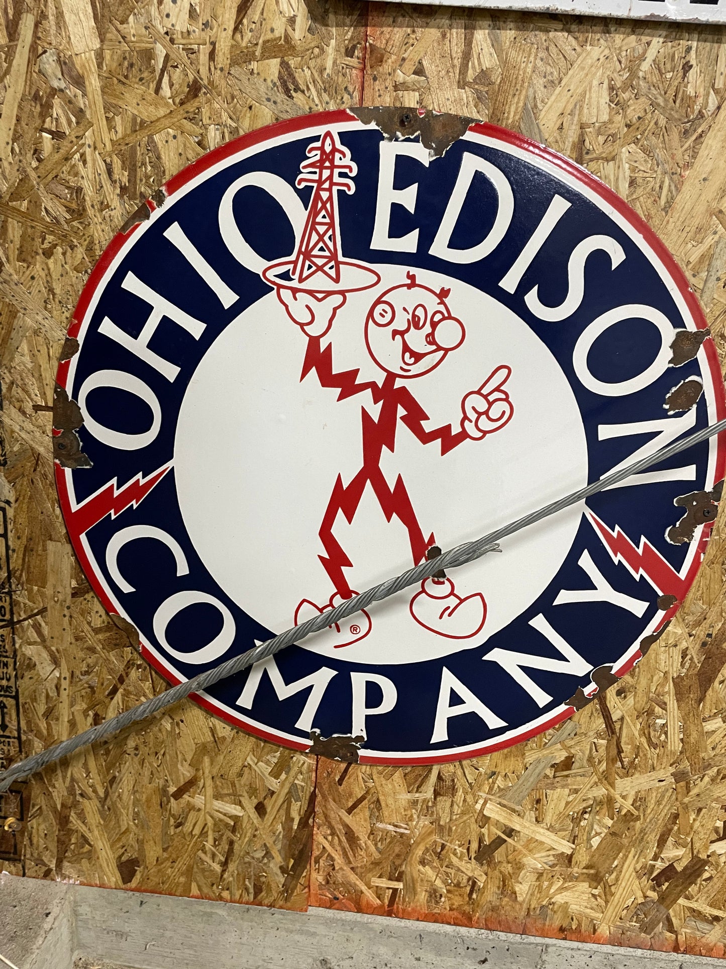 Ohio Edison Company 30" Round Sign