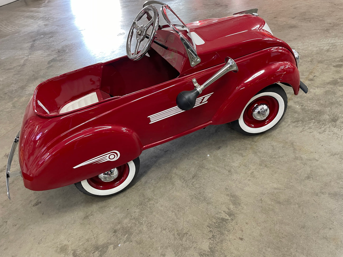 Restored Steelcraft Chrysler Airflow Pedal Car