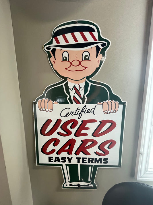 Certified Used Cars Easy Terms Sign