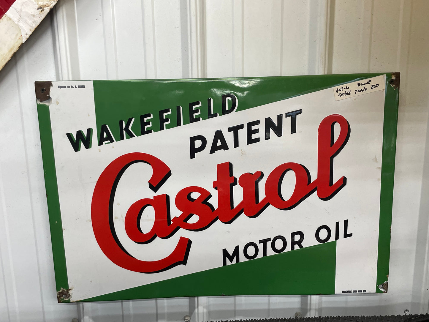 Castrol Motor Oil Sign