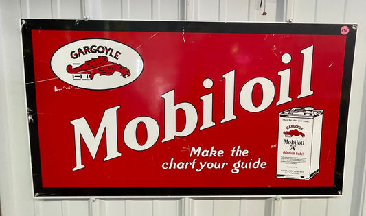 Mobiloil Gargoyle Make the Chart your Guide Sign