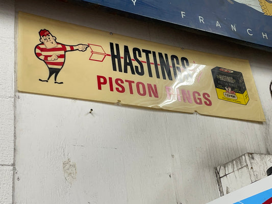 Hastings Piston Rings Horizontal Sign