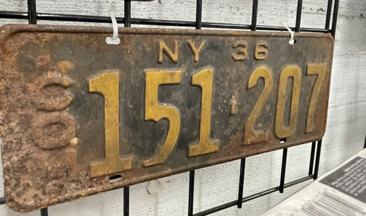 NY 38 License Plate