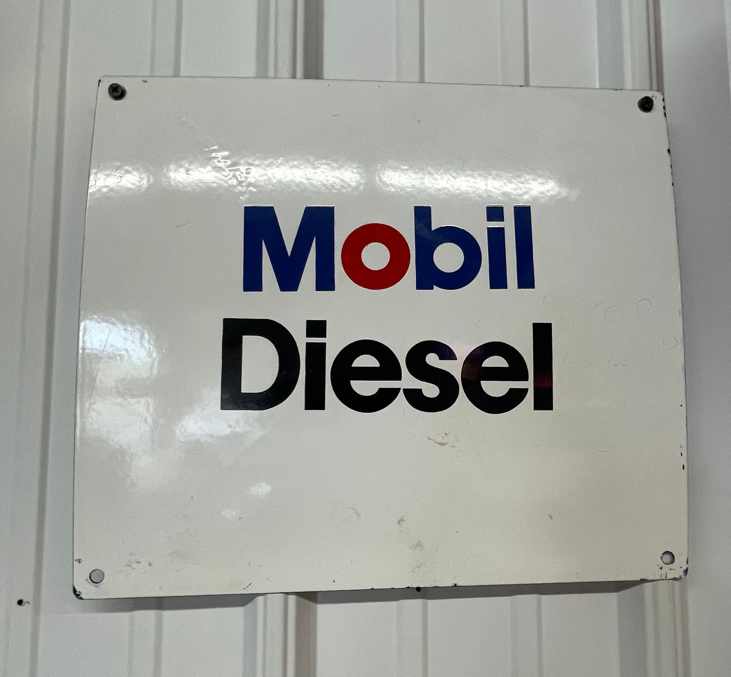 Mobil Diesel Pump Sign