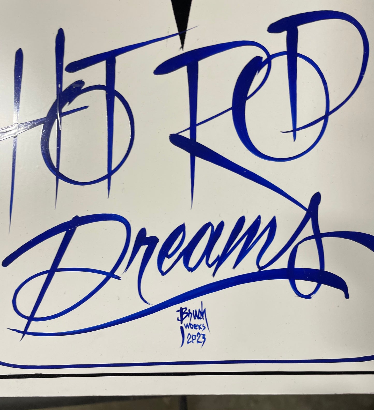 Hot Rod Dreams Painted Sign