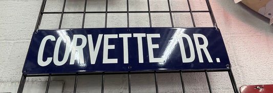 Corvette Drive Street Sign Replica