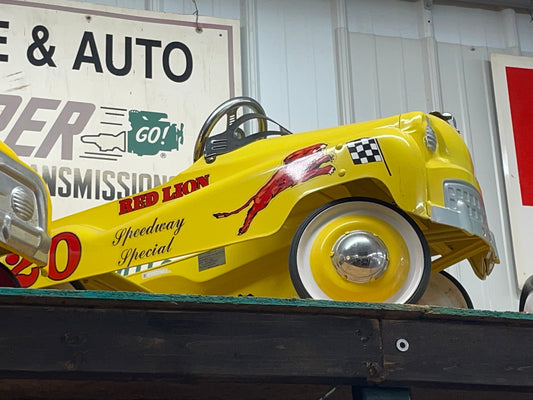 Red Lion Gas Yellow Pedal Car