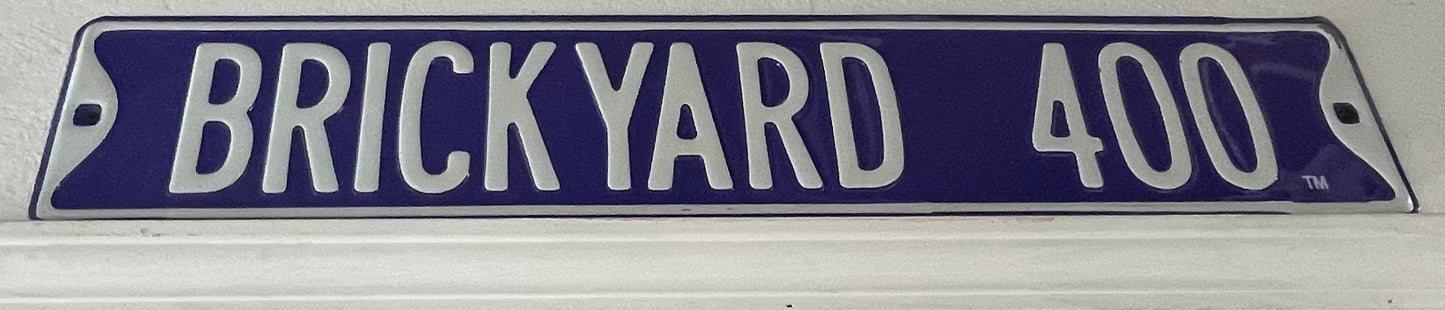 Brickyard 400 Street Sign Replica