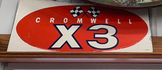 Cromwell X-3 Racing Flag Sign