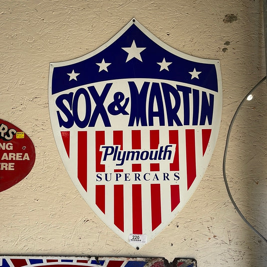 Sox and Martin Metal Sign