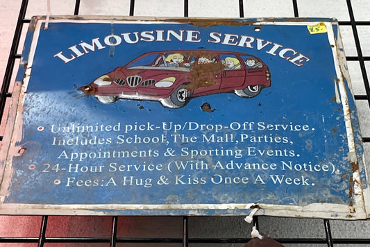 Limousine Service Tin Sign