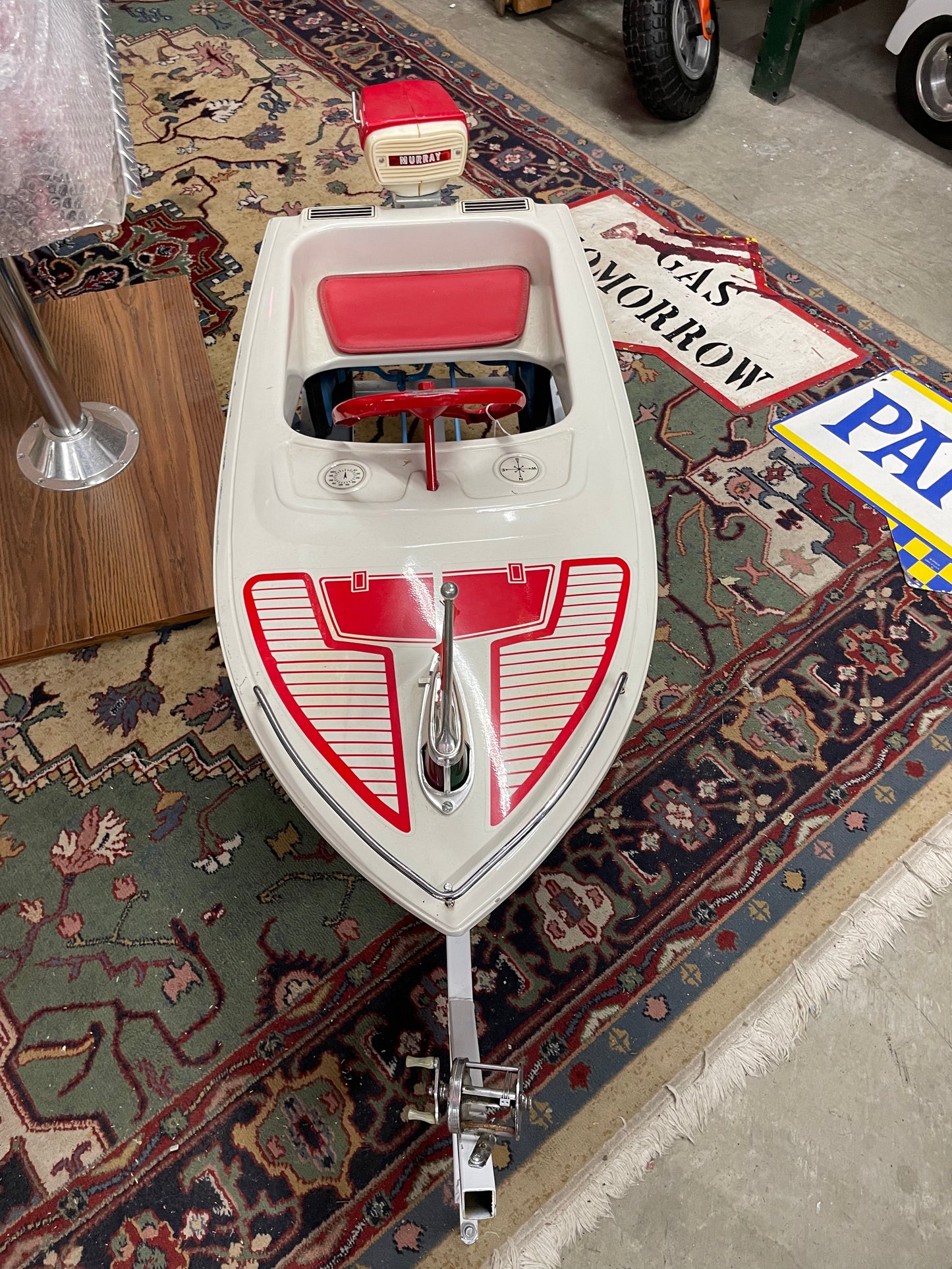 Restored Murray Jolly Roger Pedal Boat w/Trailer