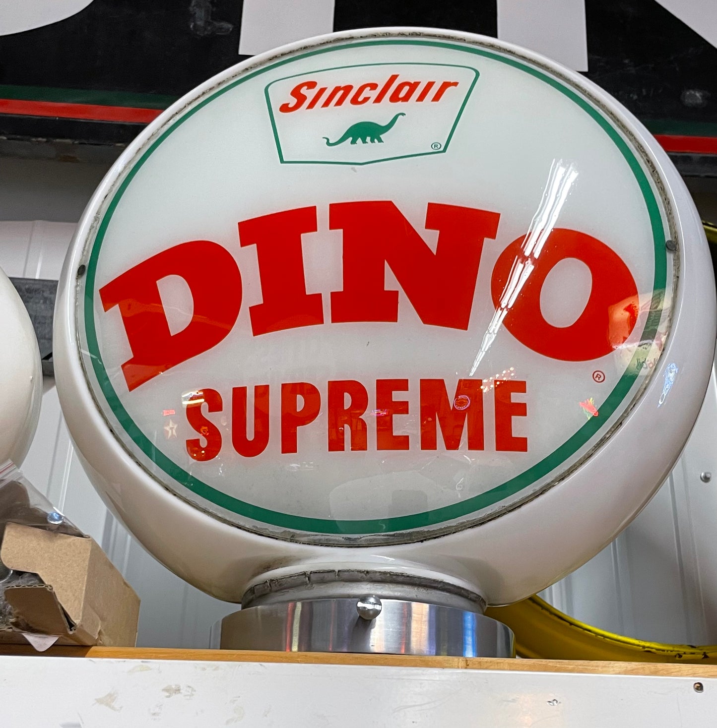 Sinclair Dino Supreme Glass Globe