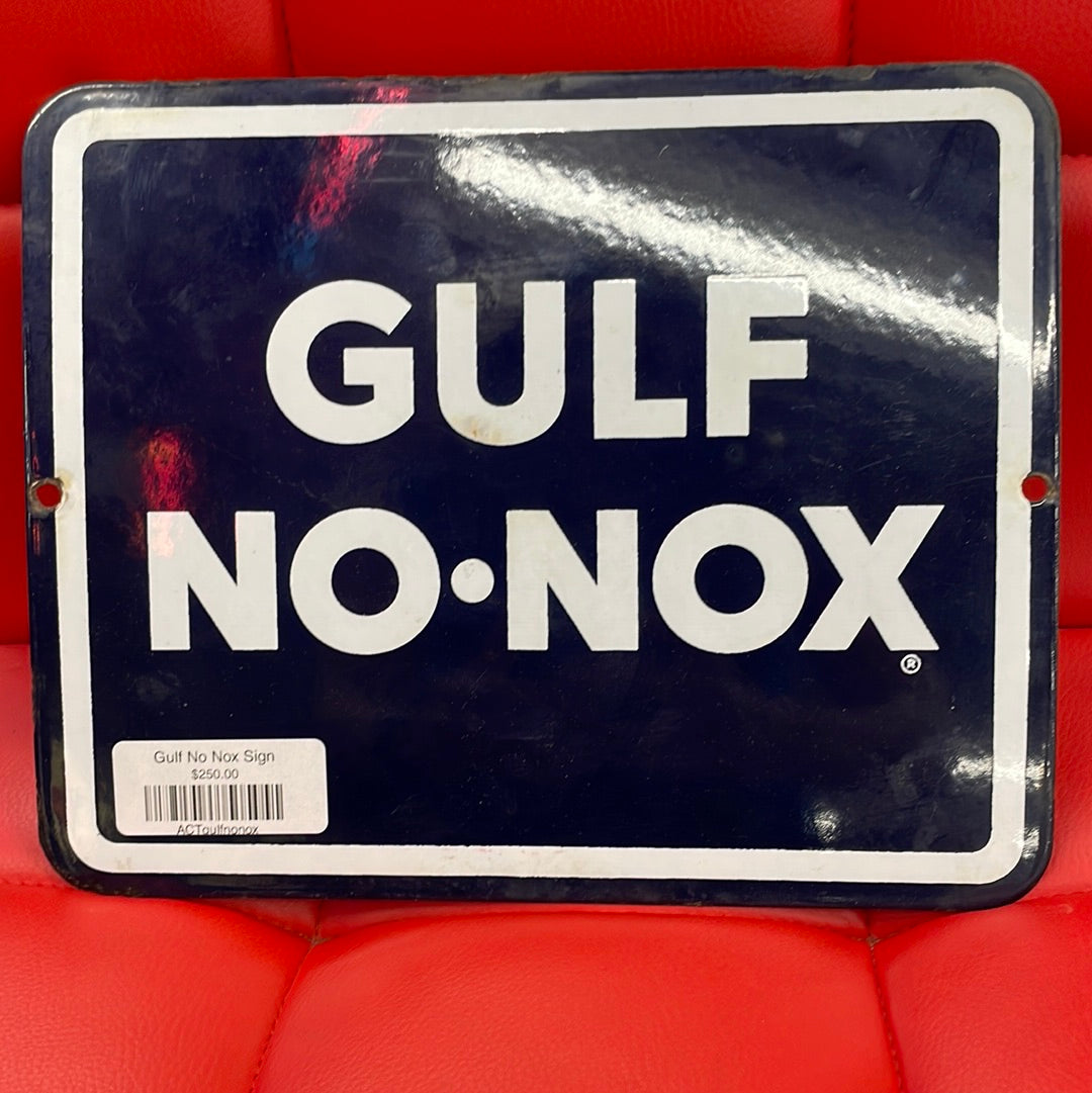 Gulf No Nox Navy Pump Plate