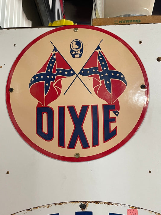 Dixie Round Sign