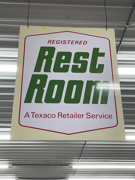 Texaco Rest Room Sign