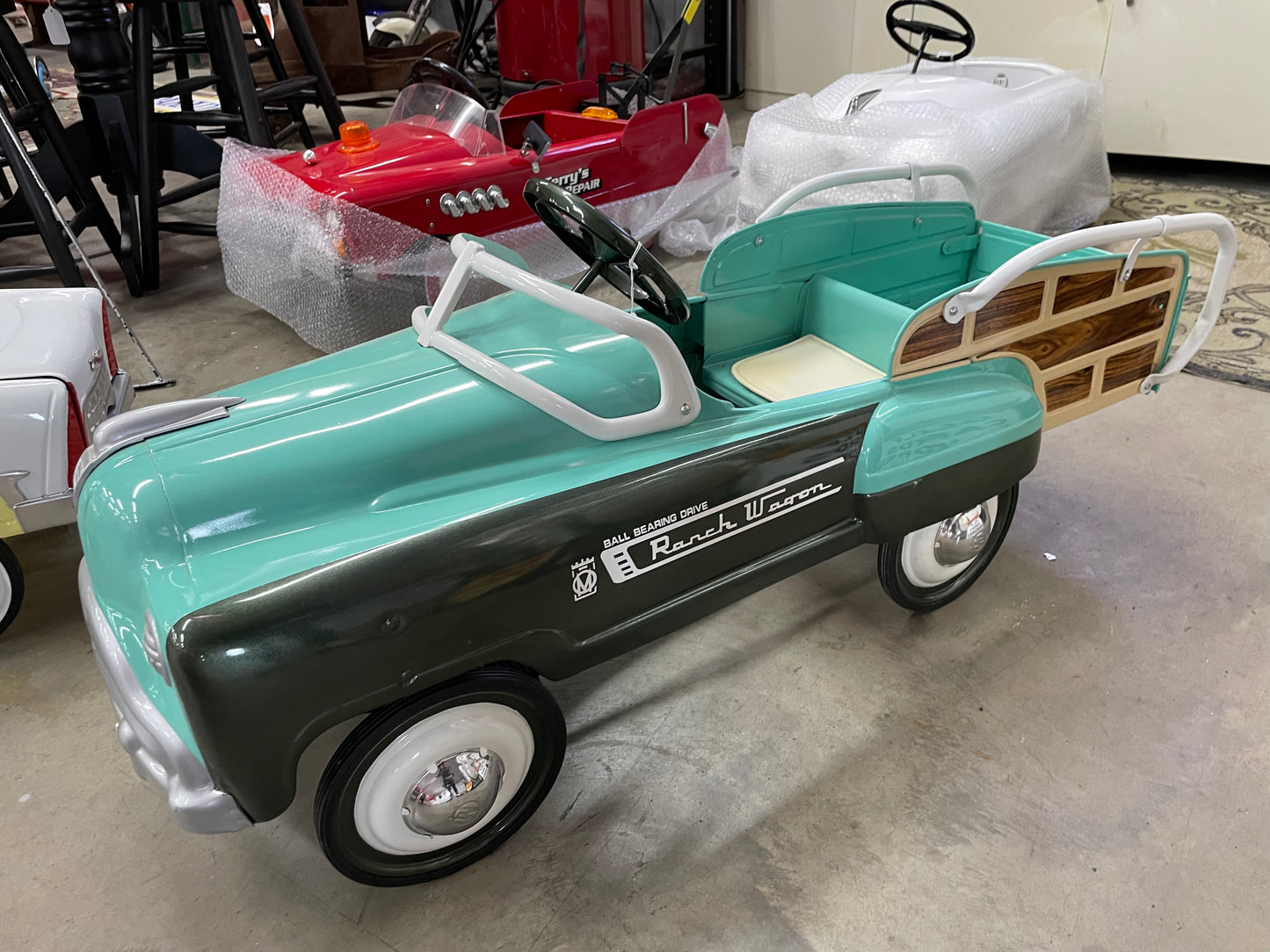 Murray Sad Face Ranch Wagon Pedal Car Restored