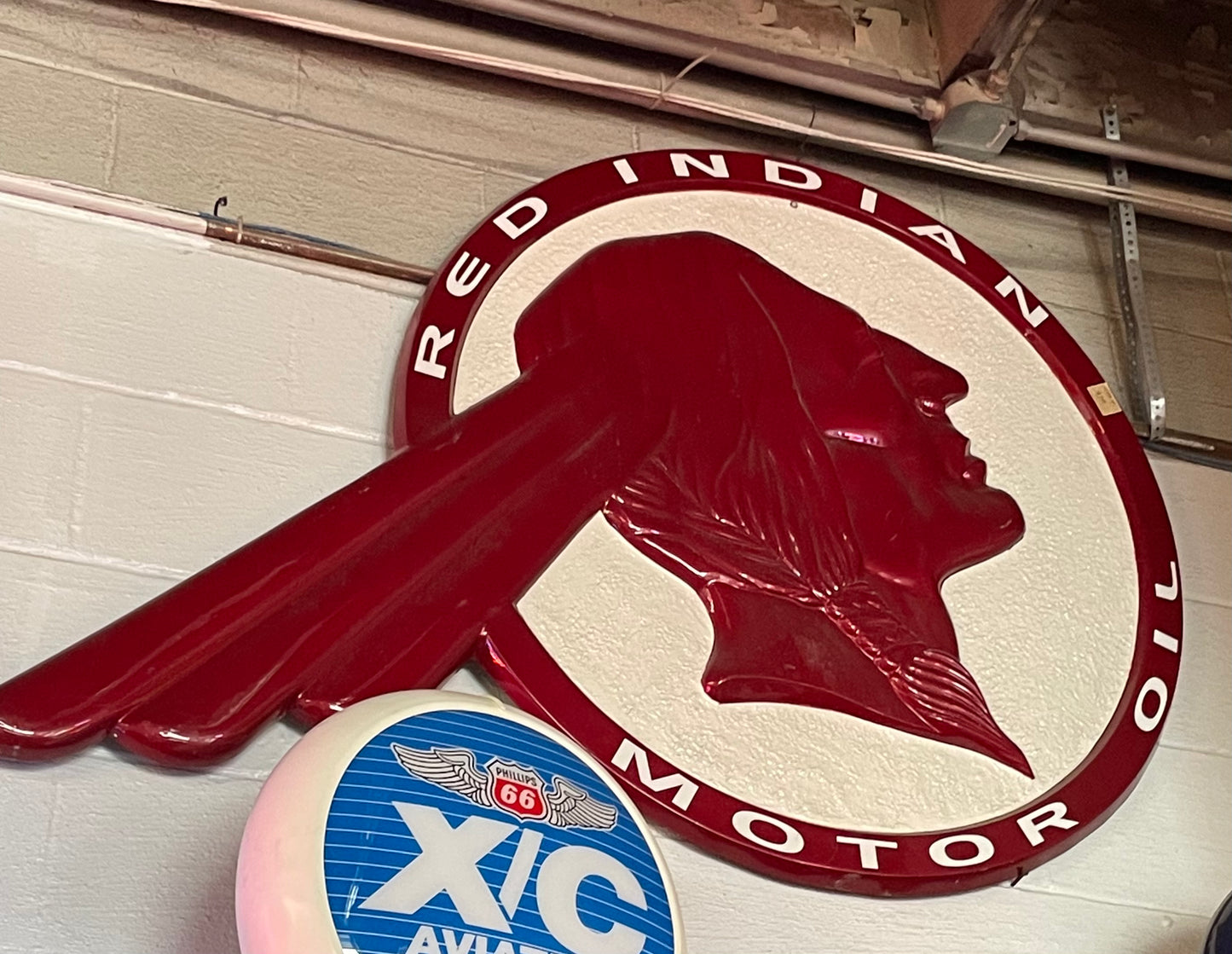 Red Indian Motor Oil - Indian Head
