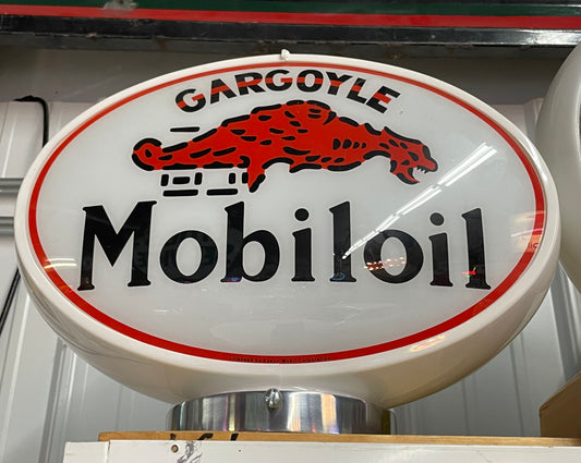 Mobiloil Gargolye Glass Globe