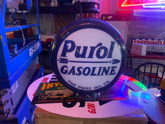 Purol Gasoline Glass Globe